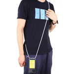 Custodia TPU trasparente con cordino per iPhone
