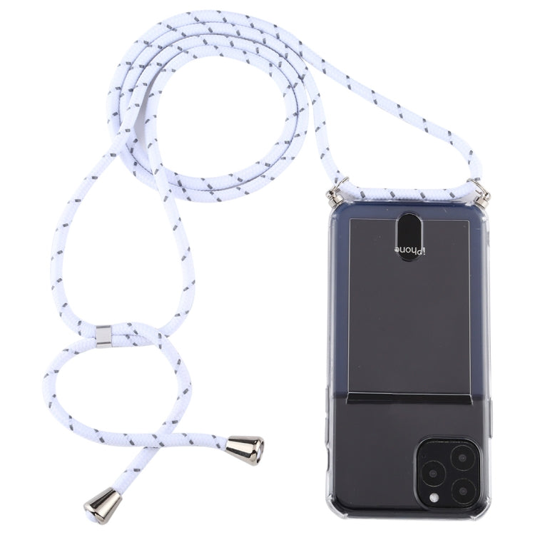 Custodia TPU trasparente con cordino per iPhone