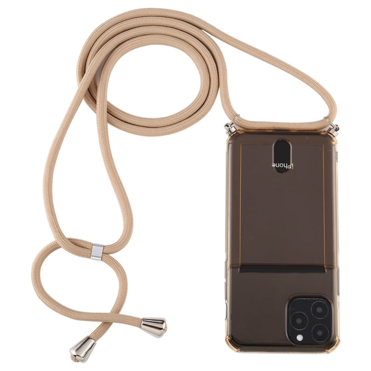 Custodia TPU trasparente con cordino per iPhone