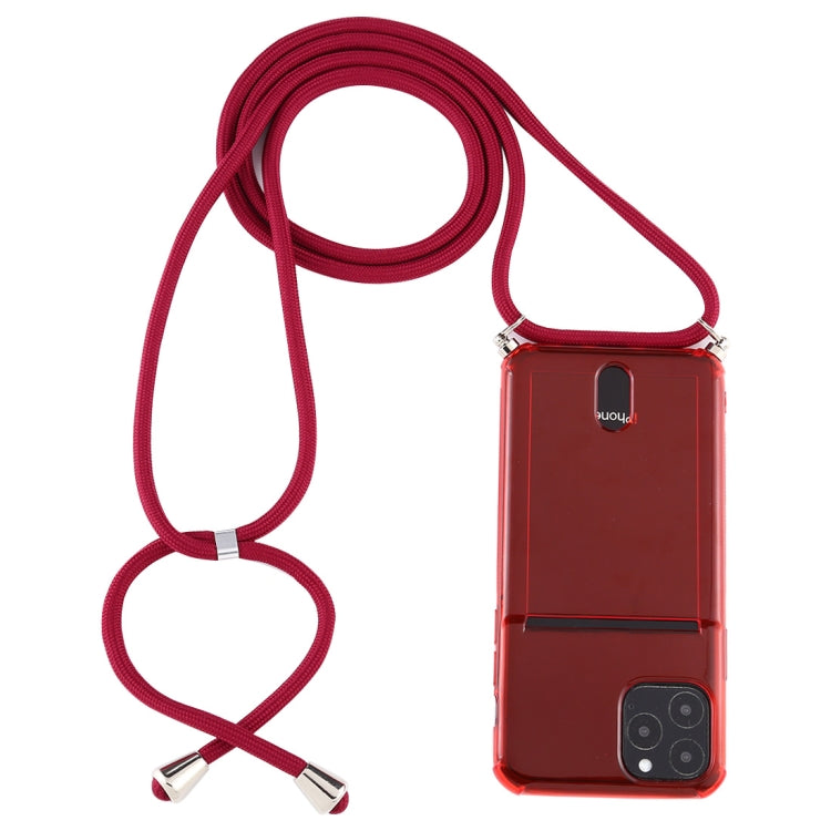 Custodia TPU trasparente con cordino per iPhone
