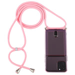 Custodia TPU trasparente con cordino per iPhone