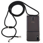 Custodia TPU trasparente con cordino per iPhone