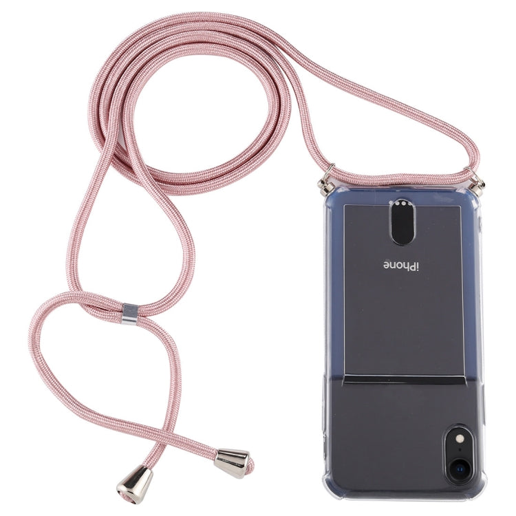 Custodia TPU trasparente con cordino per iPhone