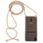 Custodia TPU trasparente con cordino per iPhone