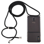 Custodia TPU trasparente con cordino per iPhone