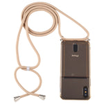 Custodia TPU trasparente con cordino per iPhone
