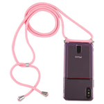 Custodia TPU trasparente con cordino per iPhone