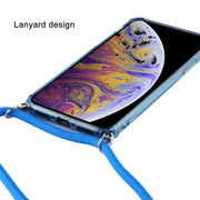 Custodia TPU trasparente con cordino per iPhone XS Max