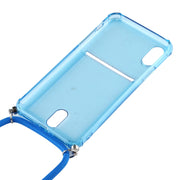 Custodia TPU trasparente con cordino per iPhone XS Max