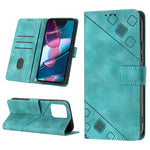 Custodia per telefono in pelle goffrata effetto pelle, For Motorola Moto E13, For Motorola Edge+ 2023, For Motorola Moto G 5G 2023, For Motorola Moto G53 5G