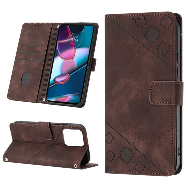 Custodia per telefono in pelle goffrata effetto pelle, For Motorola Moto E13, For Motorola Edge+ 2023, For Motorola Moto G 5G 2023, For Motorola Moto G53 5G