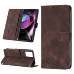 Custodia per telefono in pelle goffrata effetto pelle, For Motorola Moto E13, For Motorola Edge+ 2023, For Motorola Moto G 5G 2023, For Motorola Moto G53 5G