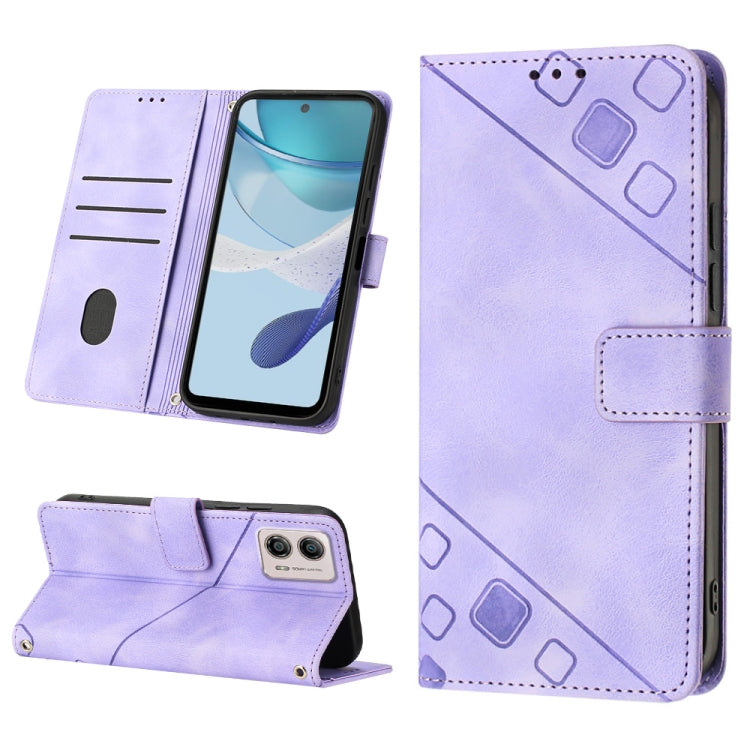 Custodia per telefono in pelle goffrata effetto pelle, For Motorola Moto E13, For Motorola Edge+ 2023, For Motorola Moto G 5G 2023, For Motorola Moto G53 5G