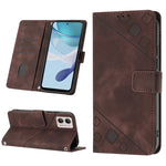 Custodia per telefono in pelle goffrata effetto pelle, For Motorola Moto E13, For Motorola Edge+ 2023, For Motorola Moto G 5G 2023, For Motorola Moto G53 5G