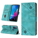 Custodia per telefono in pelle goffrata effetto pelle, For Motorola Moto G Play 2023, For Motorola Moto G72