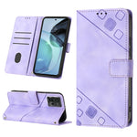 Custodia per telefono in pelle goffrata effetto pelle, For Motorola Moto G Play 2023, For Motorola Moto G72