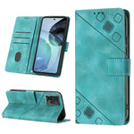 Custodia per telefono in pelle goffrata effetto pelle, For Motorola Moto G Play 2023, For Motorola Moto G72