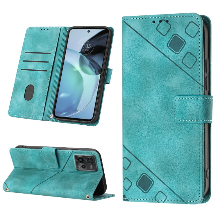 Custodia per telefono in pelle goffrata effetto pelle, For Motorola Moto G Play 2023, For Motorola Moto G72