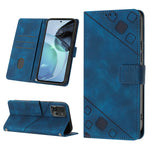 Custodia per telefono in pelle goffrata effetto pelle, For Motorola Moto G Play 2023, For Motorola Moto G72
