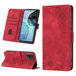 Custodia per telefono in pelle goffrata effetto pelle, For Motorola Moto G Play 2023, For Motorola Moto G72