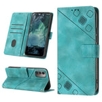 Custodia per telefono in pelle goffrata effetto pelle, For Nokia C31, For Nokia C100, For Nokia C200, For Nokia G21 / G11