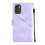 Custodia per telefono in pelle goffrata effetto pelle, For Nokia G60, For Nokia G100, For Nokia G400, For Nokia X30