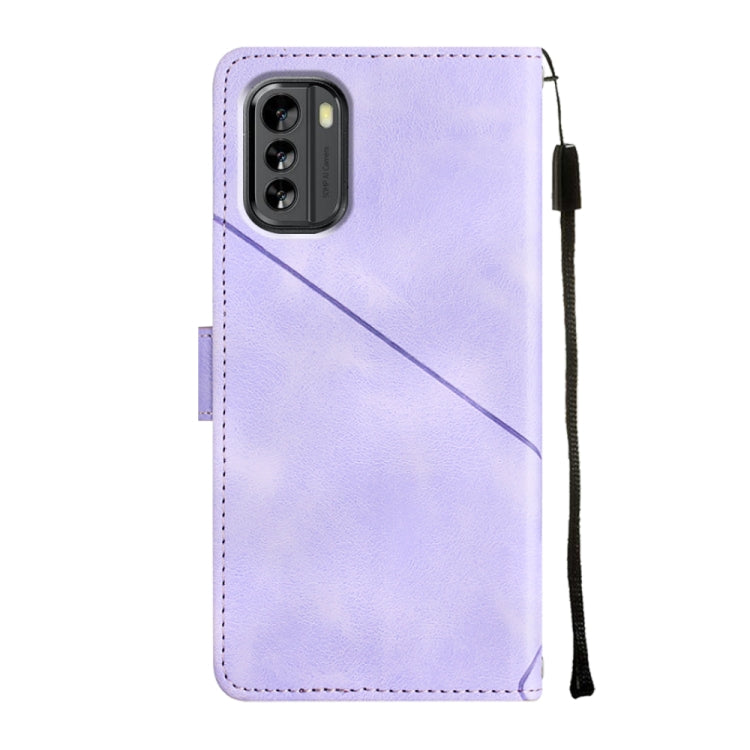 Custodia per telefono in pelle goffrata effetto pelle, For Nokia G60, For Nokia G100, For Nokia G400, For Nokia X30