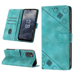 Custodia per telefono in pelle goffrata effetto pelle, For Nokia G60, For Nokia G100, For Nokia G400, For Nokia X30