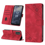Custodia per telefono in pelle goffrata effetto pelle, For Nokia G60, For Nokia G100, For Nokia G400, For Nokia X30