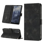 Custodia per telefono in pelle goffrata effetto pelle, For Nokia G60, For Nokia G100, For Nokia G400, For Nokia X30