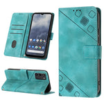 Custodia per telefono in pelle goffrata effetto pelle, For Nokia G60, For Nokia G100, For Nokia G400, For Nokia X30