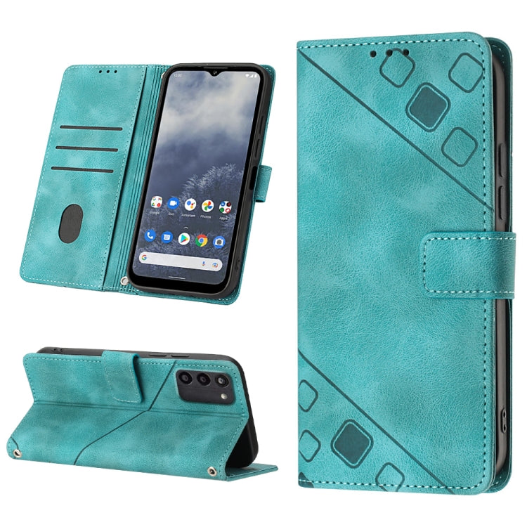 Custodia per telefono in pelle goffrata effetto pelle, For Nokia G60, For Nokia G100, For Nokia G400, For Nokia X30