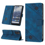 Custodia per telefono in pelle goffrata effetto pelle, For Nokia G60, For Nokia G100, For Nokia G400, For Nokia X30