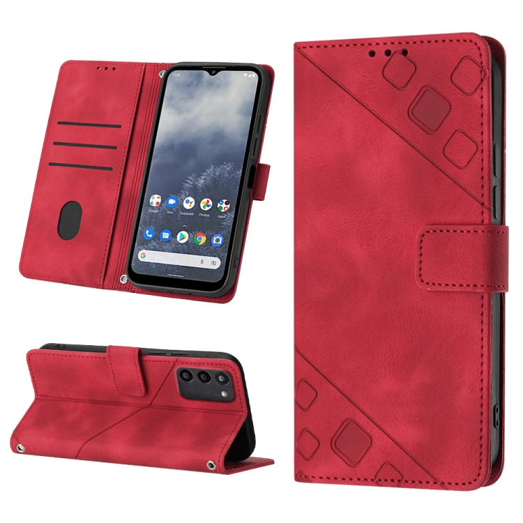 Custodia per telefono in pelle goffrata effetto pelle, For Nokia G60, For Nokia G100, For Nokia G400, For Nokia X30