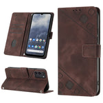 Custodia per telefono in pelle goffrata effetto pelle, For Nokia G60, For Nokia G100, For Nokia G400, For Nokia X30