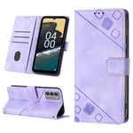 Custodia per telefono in pelle goffrata effetto pelle, For Nokia G60, For Nokia G100, For Nokia G400, For Nokia X30