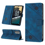 Custodia per telefono in pelle goffrata effetto pelle, For Nokia G60, For Nokia G100, For Nokia G400, For Nokia X30