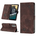 Custodia per telefono in pelle goffrata effetto pelle, For Nokia G60, For Nokia G100, For Nokia G400, For Nokia X30