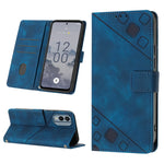 Custodia per telefono in pelle goffrata effetto pelle, For Nokia G60, For Nokia G100, For Nokia G400, For Nokia X30