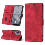 Custodia per telefono in pelle goffrata effetto pelle, For Nokia G60, For Nokia G100, For Nokia G400, For Nokia X30