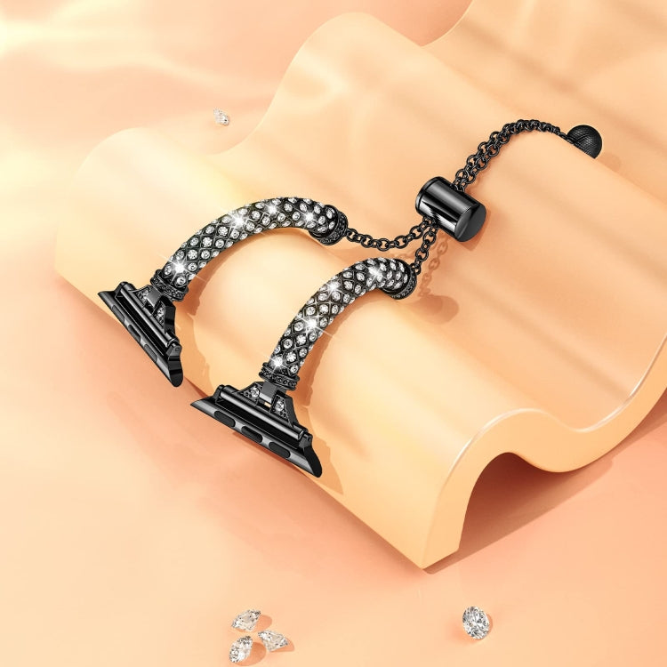 Cinturino metallo con diamanti per Apple Watch 40-45mm