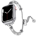 Cinturino metallo con diamanti per Apple Watch 40-45mm