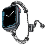 Cinturino metallo con diamanti per Apple Watch 40-45mm