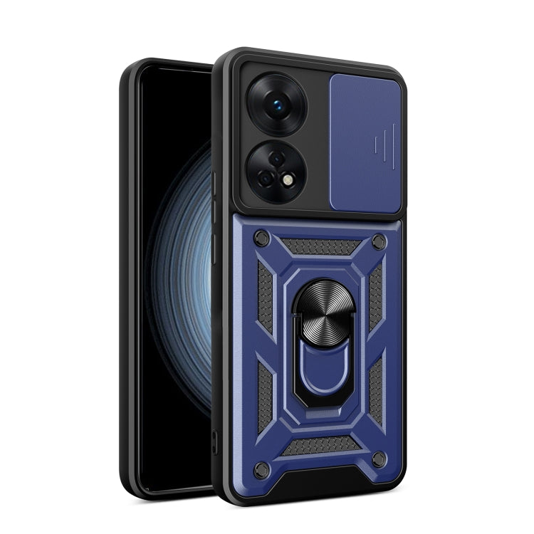 Custodia per telefono con design a copertura della fotocamera scorrevole, For OPPO Reno8 T 4G, For Tecno Camon 18 / 18 P, For Tecno Pova 4