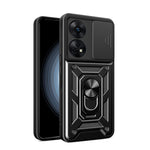 Custodia per telefono con design a copertura della fotocamera scorrevole, For OPPO Reno8 T 4G, For Tecno Camon 18 / 18 P, For Tecno Pova 4