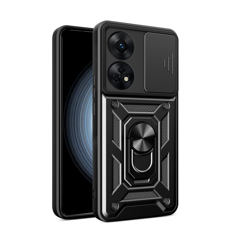 Custodia per telefono con design a copertura della fotocamera scorrevole, For OPPO Reno8 T 4G, For Tecno Camon 18 / 18 P, For Tecno Pova 4