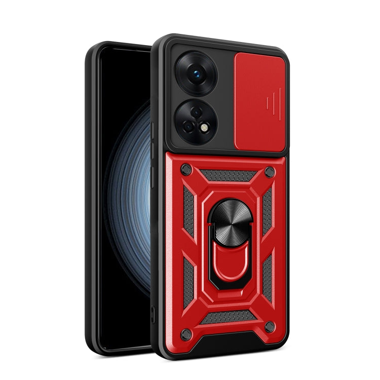 Custodia per telefono con design a copertura della fotocamera scorrevole, For OPPO Reno8 T 4G, For Tecno Camon 18 / 18 P, For Tecno Pova 4