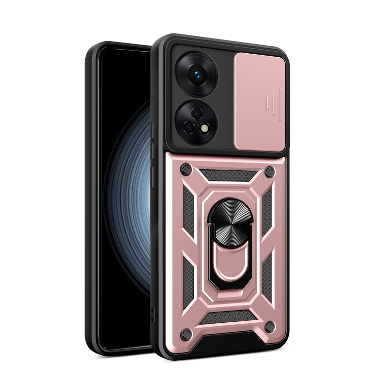 Custodia per telefono con design a copertura della fotocamera scorrevole, For OPPO Reno8 T 4G, For Tecno Camon 18 / 18 P, For Tecno Pova 4