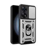Custodia per telefono con design a copertura della fotocamera scorrevole, For OPPO Reno8 T 4G, For Tecno Camon 18 / 18 P, For Tecno Pova 4