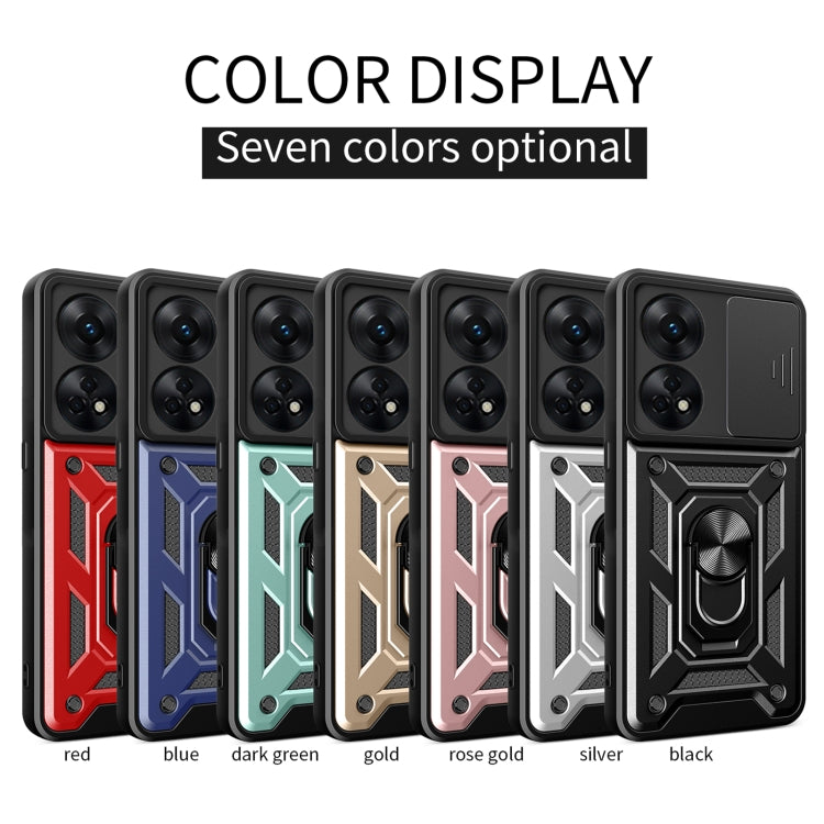 Custodia per telefono con design a copertura della fotocamera scorrevole, For OPPO Reno8 T 4G, For Tecno Camon 18 / 18 P, For Tecno Pova 4